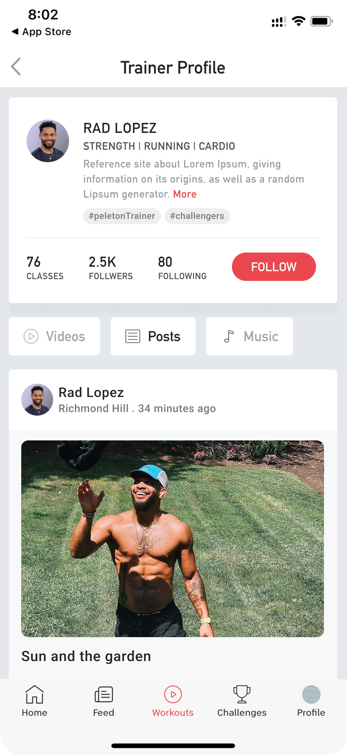 Trainer Profile   Posts